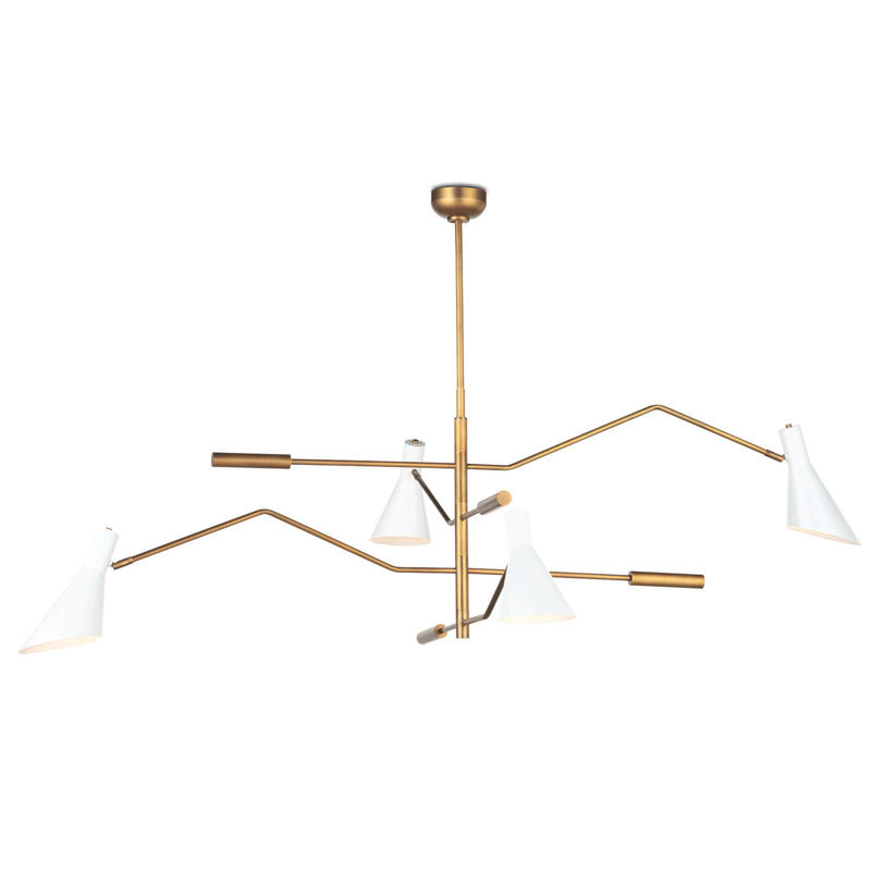 Spyder Chandelier, White