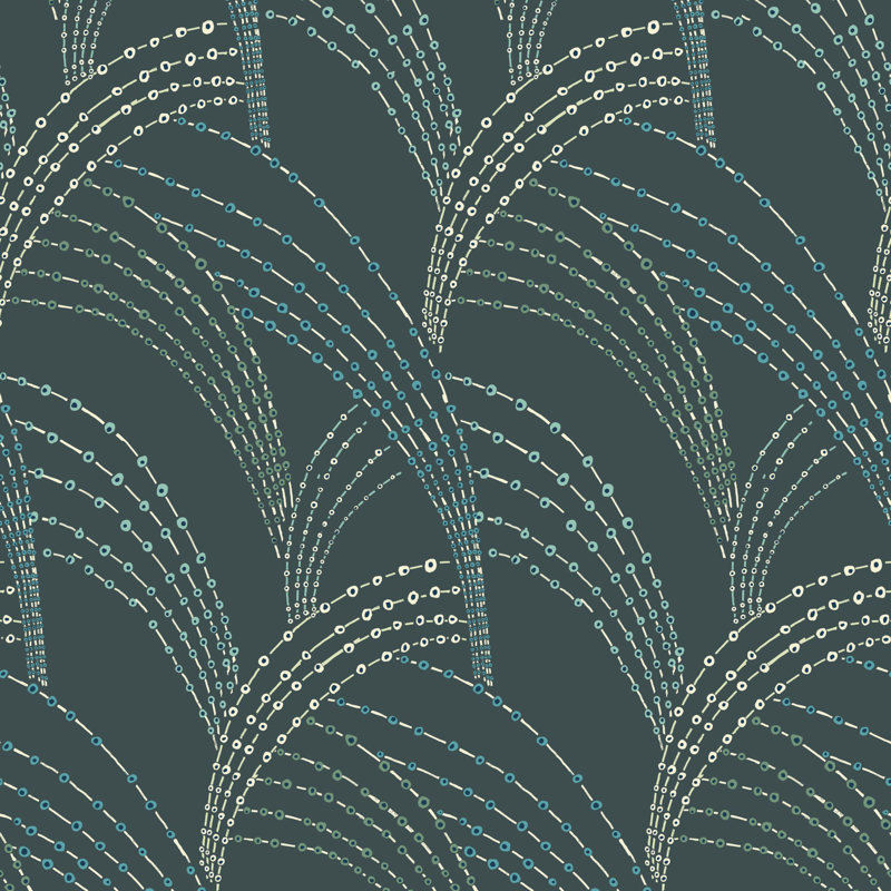 Sea Grass - Black Moss Wallpaper