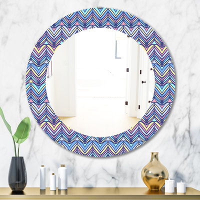 Zig Zag Pattern - Modern Mirror