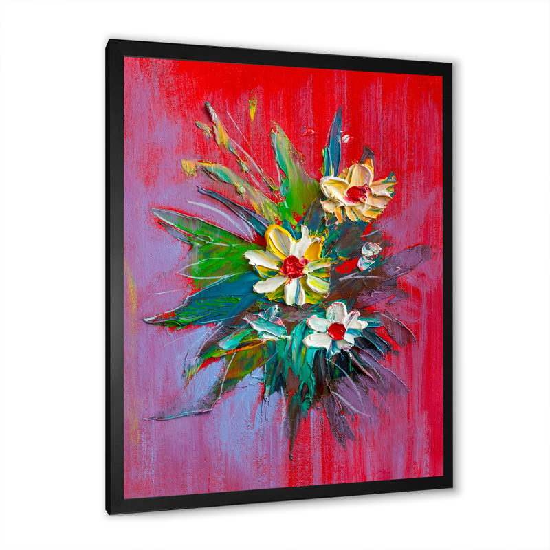 Wasai Daisies Flowers Garden, Cadre photo noir, H 20 po x l 12 po x P 1 po