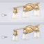 Éclairage pour meuble-lavabo Koos Gold