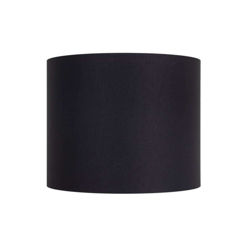Drum Lamp Shade, 10" H x 12" W x 12" D, Black/Gold