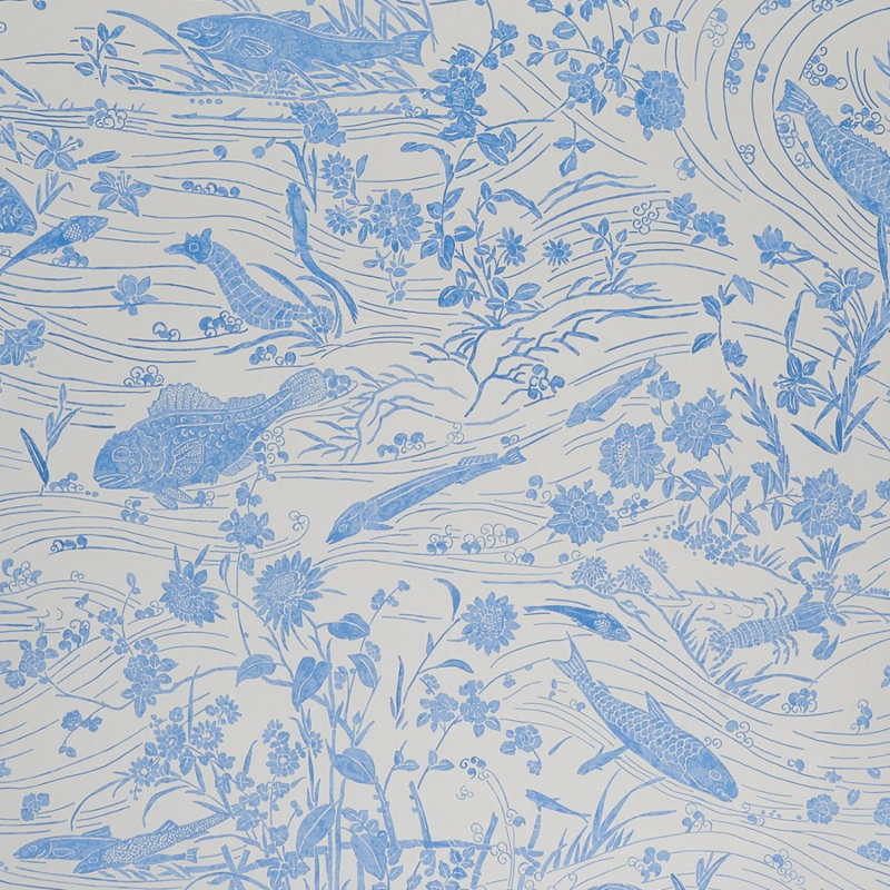 Sea Garden Wallpaper, Porcelain