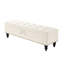 Banc 59 po avec rangement en beige, style contemporain pour un espace de vie fonctionnel, bureau à domicile élégant, multifonctionnel-2116080361