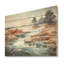 Minimal Geyser Horizon I - Art mural en bois de geyser sur bois de pin naturel-101409082