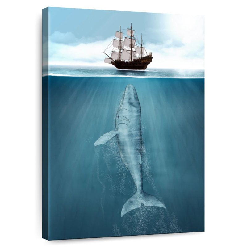 Grande baleine Brampt, H 51 po x l 34 po