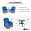 Ensemble de mobilier de patio en osier - Ensemble de conversation 3 pièces en rotin pour l'extérieur