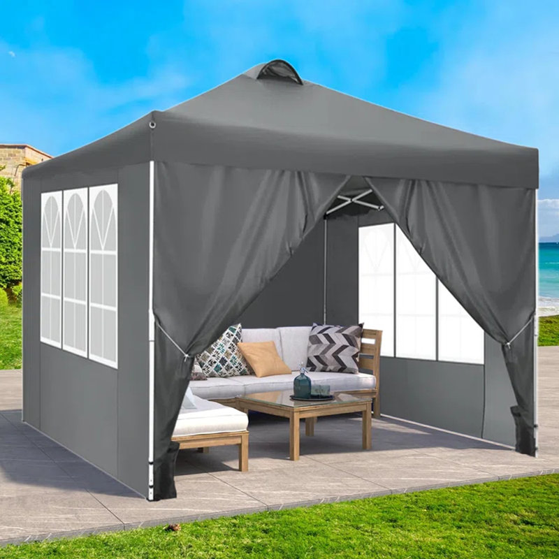 10 pi. x 10 pi Tente d'extérieur imperméable Easy Up , Gris