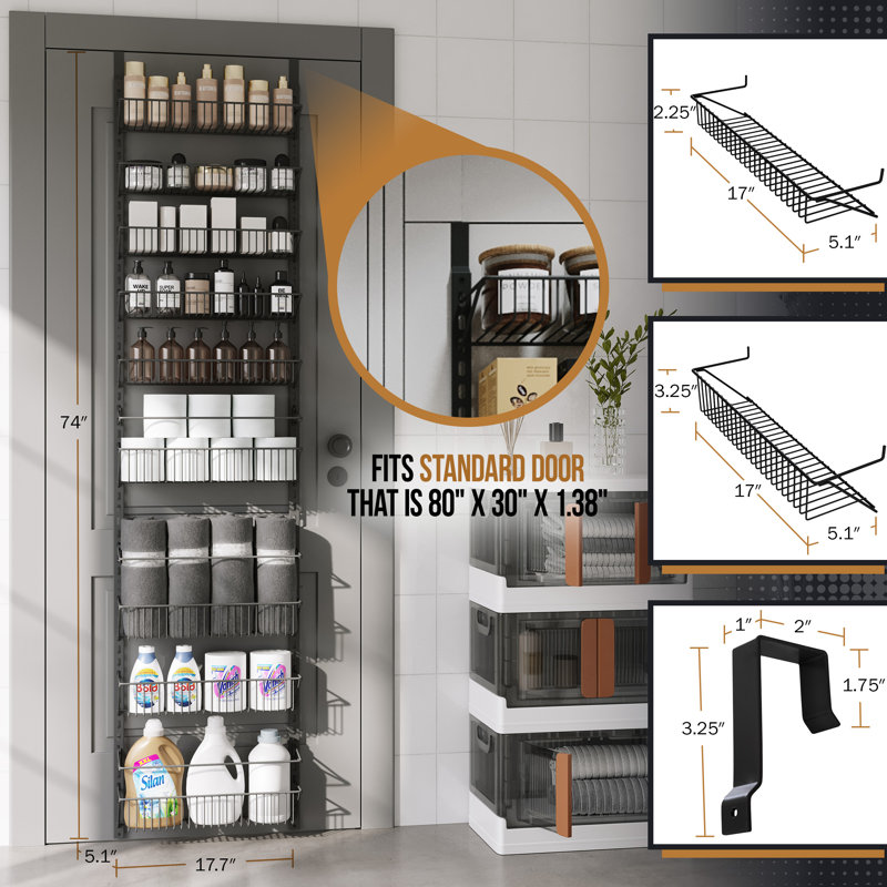 Organisateur de garde-manger pour la maison complet à la maison - Organisateur à 9 niveaux pour le rangement de la salle de bain, du placard ou de la cuisine