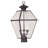 12 Inch 3 Light Outdoor Post Lantern with Clear Beveled Shade-101231102