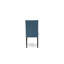 Ensemble de table de salle à manger 7 pièces composé d'une table de salle à manger rectangulaire et de 6 chaises de salle à manger Parsons en tissu bleu, noir-109975836-106914946-109975835