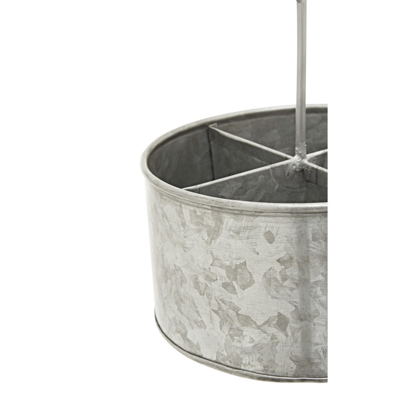 Metal Round Flatware Caddy