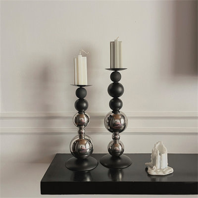 13.39'' H Metal Tabletop Candlestick
