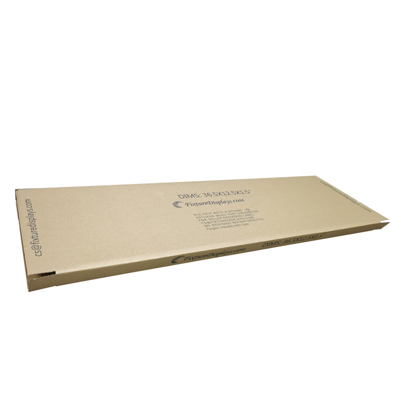 Paquet de 20 boîtes d'expédition imprimées de 36,5 po x 12,5 po x 1,5 po, boîte en carton à flûte simple B pour l'expédition, le courrier, l'emballage et le rangement