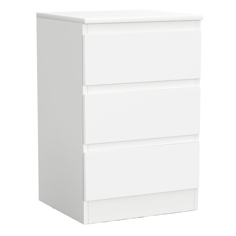 Prakrit 40cm W 3 - Drawer Chest of Drawers, White
