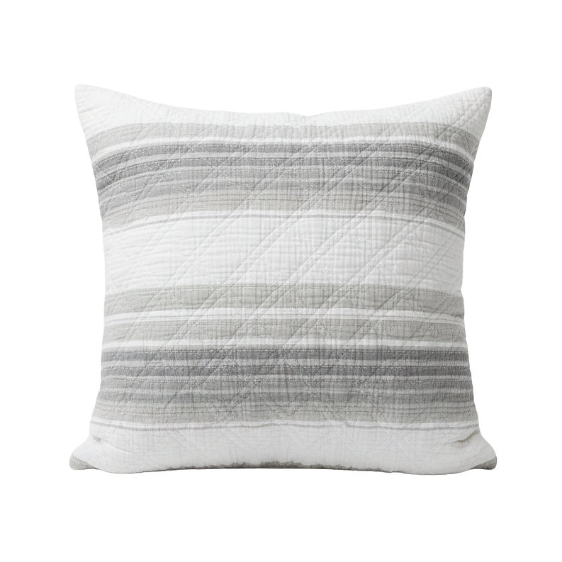 Ensemble de courtepointe 100% coton Flow, Lit simple simple + 1 taie décorative