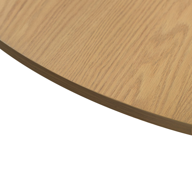 Table de salle à manger en bois massif, H 30 po x L 52 po x l 52 po, Chêne