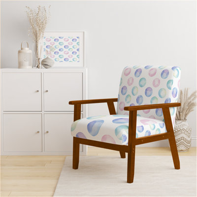 Fauteuil d'appoint pour enfants - fauteuil Sweet Circles - mauve