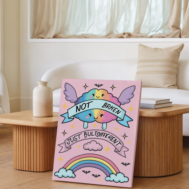 Reproduction d'art sur toile, "Mignon", H 12 po x l 9 po