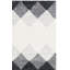 Tapis géométrique en laine et en coton tissé à plat de style noir robiraugh-638832548