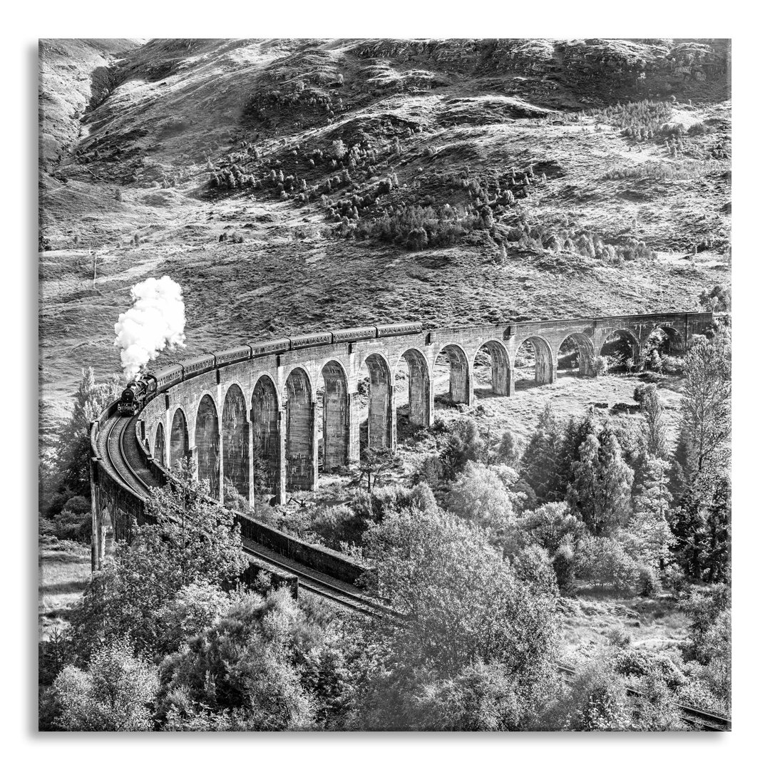 Railway Viaduct in Scotland - Unframed Photograph on Glass