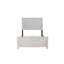 Lit double contemporain gris avec tête de lit de soutien pour lit gris, fabrication moderne et bois