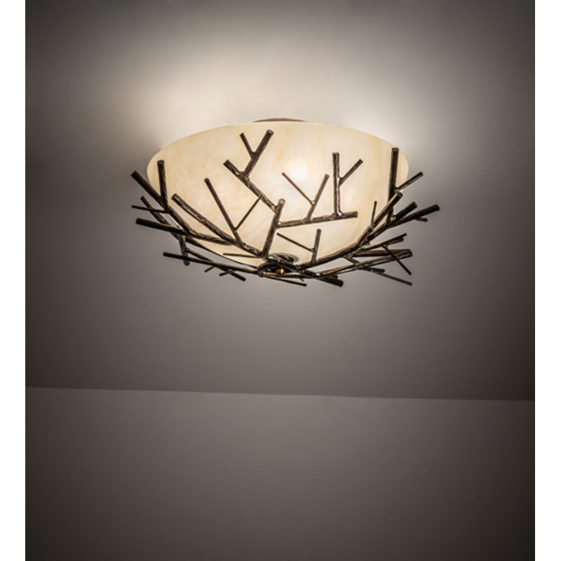 Branches 4 - Light Semi Flush Mount