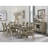 6 - Person Extendable Solid Wood Top Double Pedestal Base Dining Set-113064482