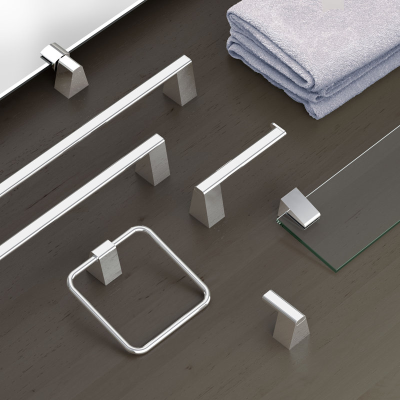 A-Line 18" Towel Bar, Chrome, Chrome