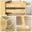 Commode 6 tiroirs cannelée en bois-1563337769