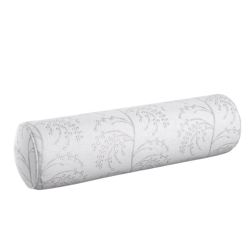 Coussin Windsor, Argent argent, Traversin H 9 po x l 36 po