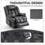 Fauteuil inclinable électrique Power Lift de taille moyenne jusqu'à 350 LBS avec massage par vibrations 8 points et chauffage lombaire Motor Infinite