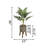 36'' Faux Palm Tree in Cement Planter