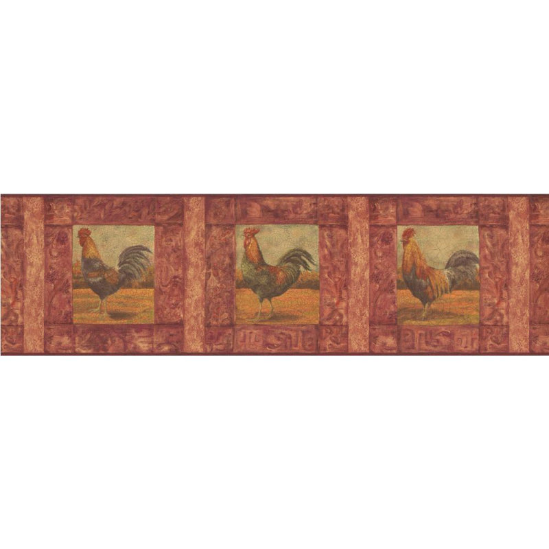 Bordure de papier peint Douglas, Rouge