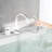 Waterfall Tub Faucet With - 9.82 Lb Weight And 59" Hose 4" Height Stainless Steel
