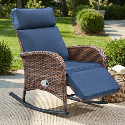 Chaise berçante inclinable avec coussins Asenpark