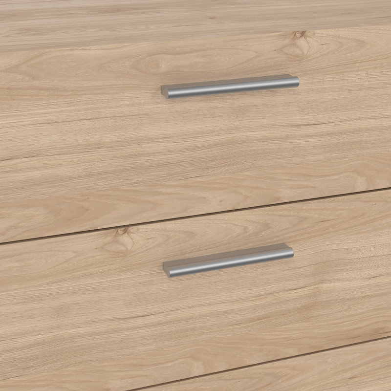 Gianna 8 Drawer 55.12" W Double Dresser, White