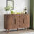 47'' Modern Sideboard Buffet Cabinet With Drawers, Adjustable Shelves, Sliding Doors, And Rounded Edges, Storage Credenza For Kitchen, Dining Room, Living Room-131277450