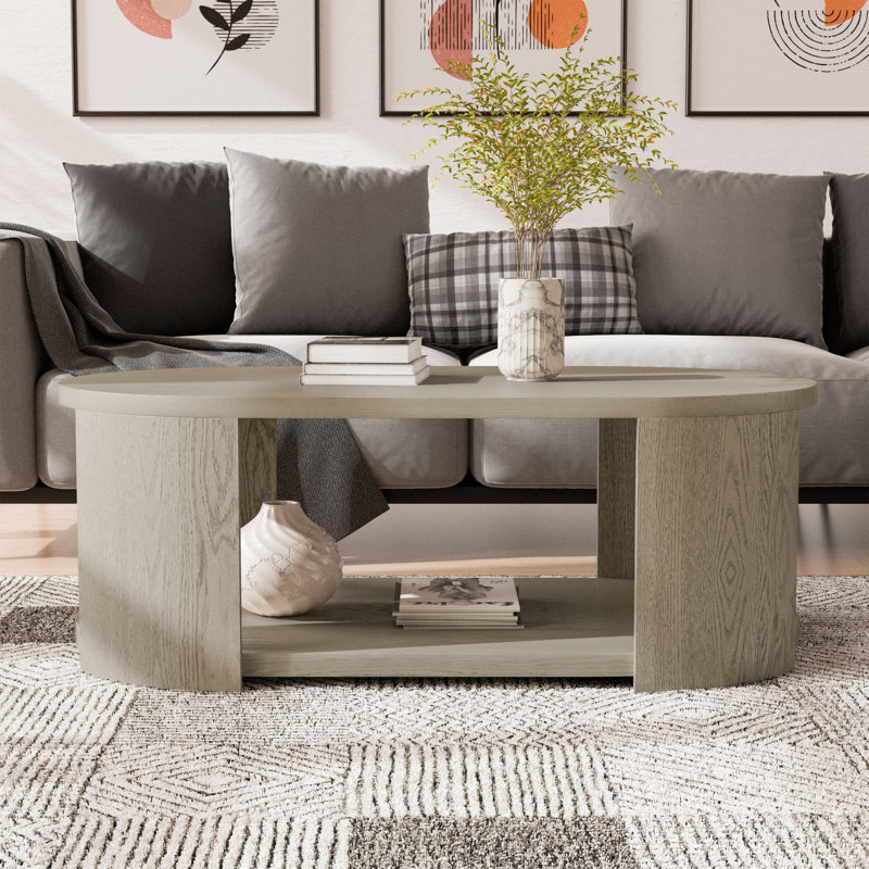 Doloros Oval Coffee Table With Casters