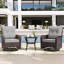 Ensemble de chaises pivotantes et rotatives Imalai-1454720261