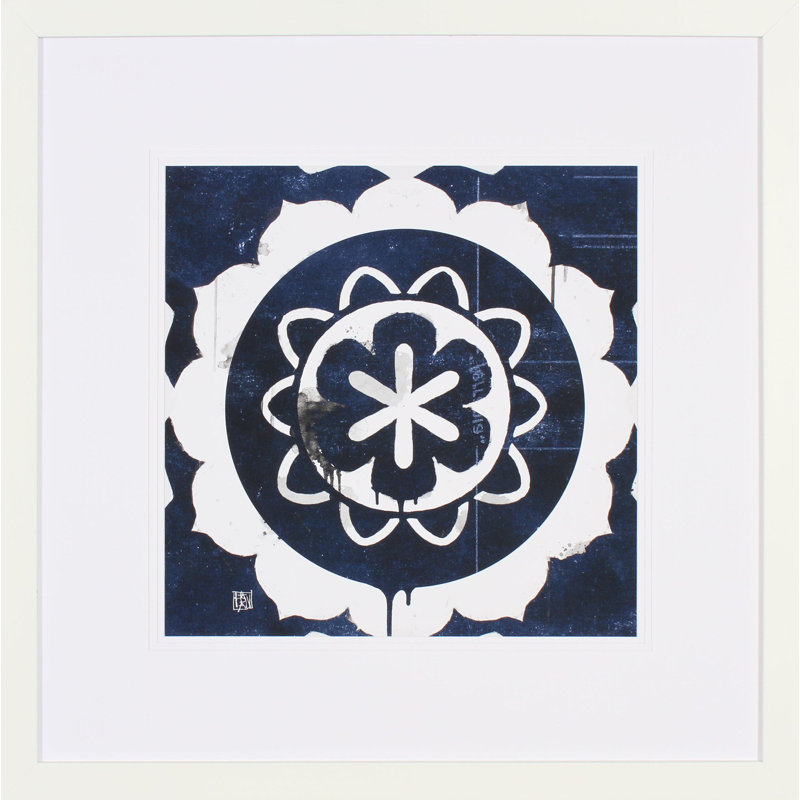 « indigo ii », impression encadrée