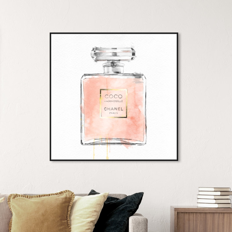 Mademoiselle - Impression sur toile, H 40 po x l 40 po, Cadre noir