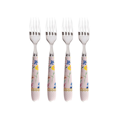 Teas & C's Kasbah 4 Piece Porcelain Wood Stainless Steel Serving Fork