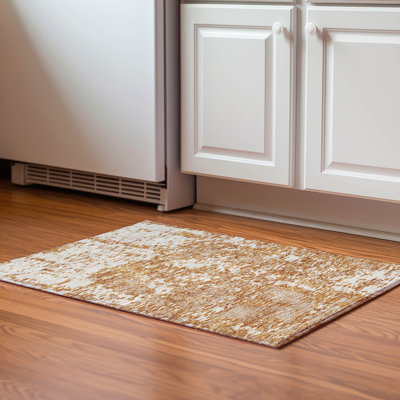 Premium Machine Washable Prisco Copper Rug