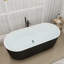 Baignoire de trempage autoportante en acrylique couleur 67 po x 31 po-90948238