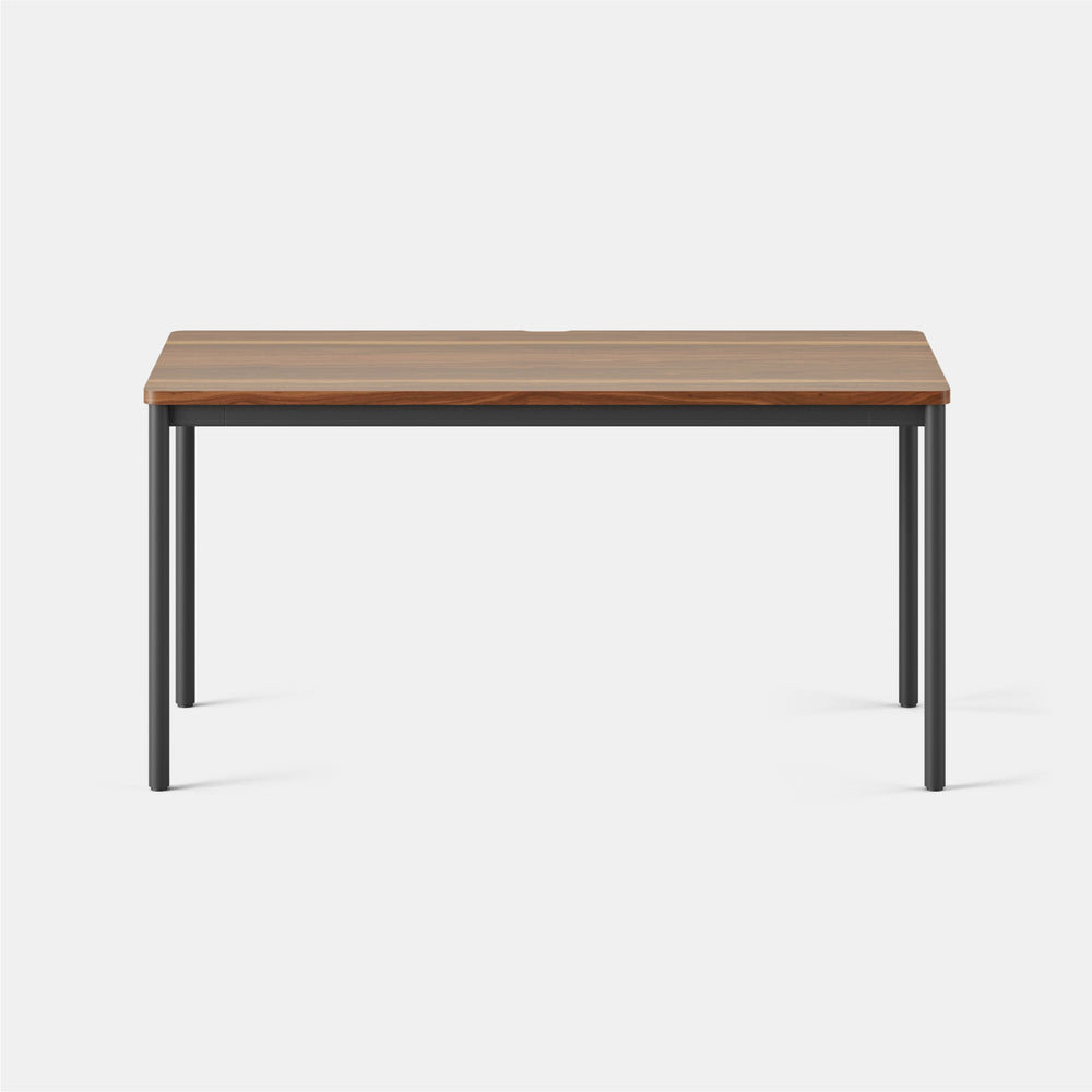 Writing Desk, Charcoal, 28.5" H x 58" W x 27" D, Walnut