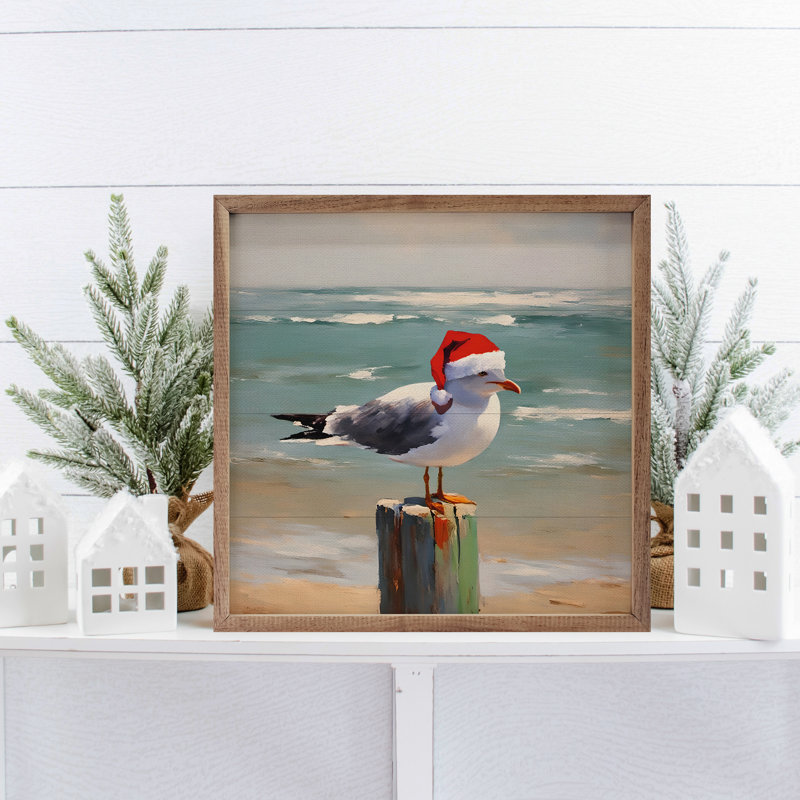 " Seagull In Hat ", 12" H x 12" W