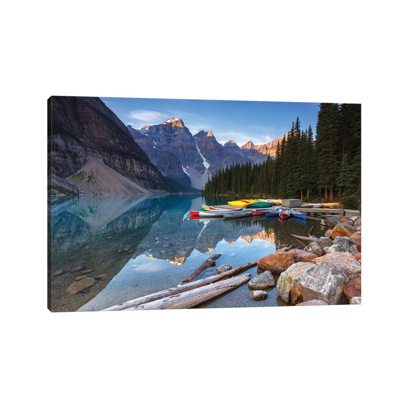 Valley Of The Ten Peaks, Banff National Park, Canada by Sergio Lanza - Gallery-Wrapped Canvas Giclée on Canvas, Canvas