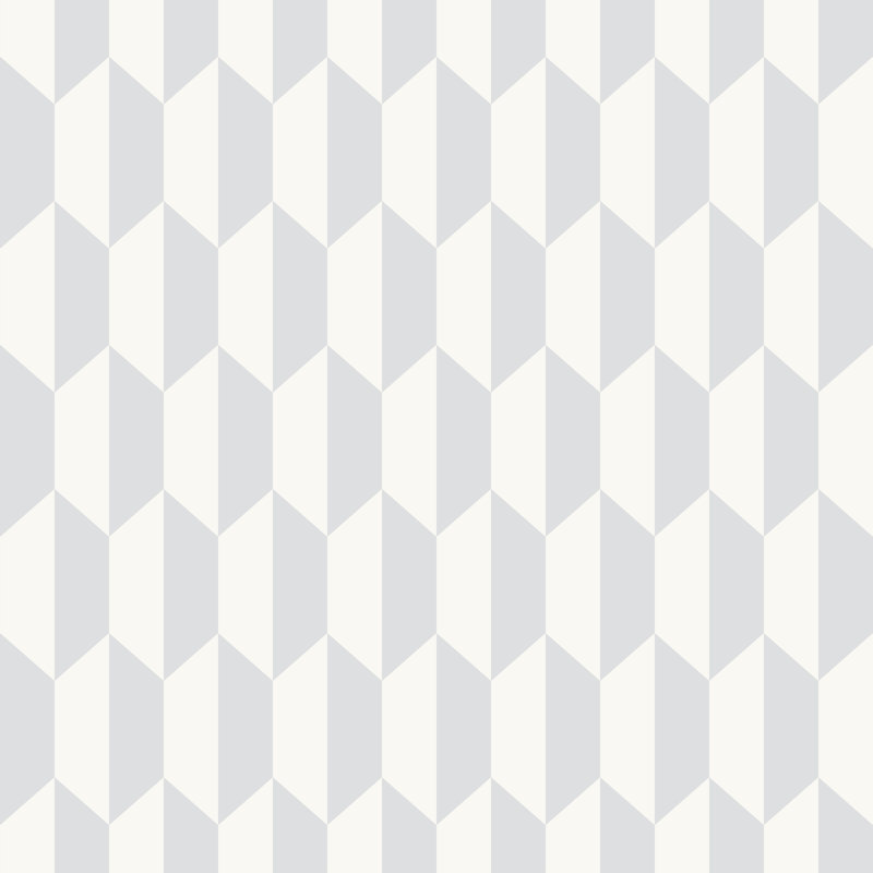Icons Petite Tile Geometric Wallpaper Roll, Gray