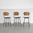 Avriel Modern Swivel and Metal Upholstered Stool-35370867-35370866-51947418